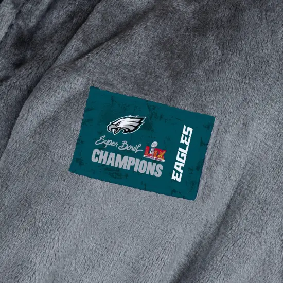 NFL Philadelphia Eagles 2025 Super Bowl LIX Nola L/XL Silk Touch Robe 26X47 Inches {3}