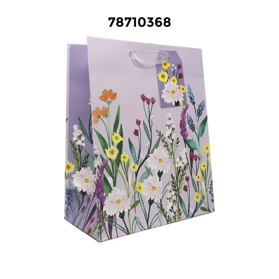 Bold Patterned Gift Bags 10" X 4" X 8" {2}