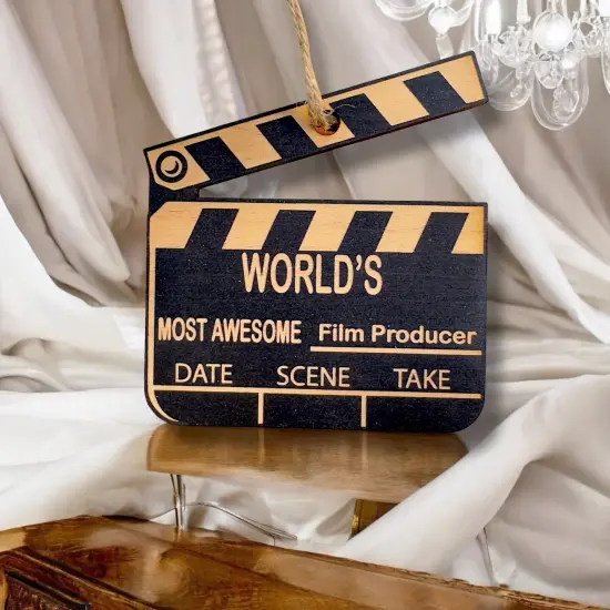 Ornament - Black - Worlds most awesome Film Producer {5}