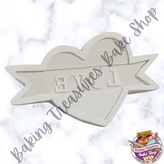 Love Heart with Banner {2}