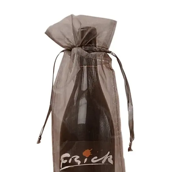 Organza Wine Bags, 6"x15" Perfect for Weddings {4}