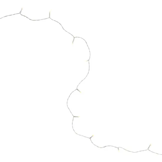 Northlight Battery Operated Wide Angle LED Christmas Lights - Warm White - 9.5' White Wire - 20ct {6}