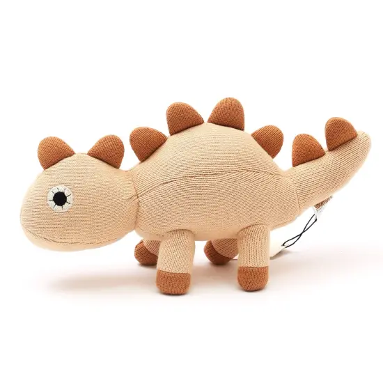 Handmade Cotton Knitted Mocha Plush Bunny &ndash; Soft & Baby Safe &ndash; Eco-Friendly Stuffed Toy peech powder {1}