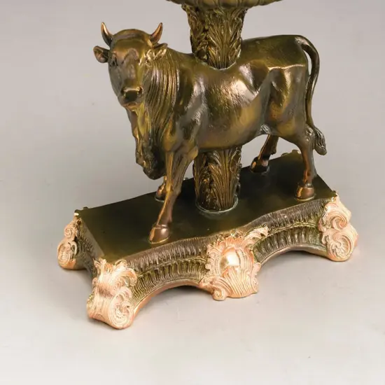 AA Importing Bull Compote, Bronze Finish Brown {4}