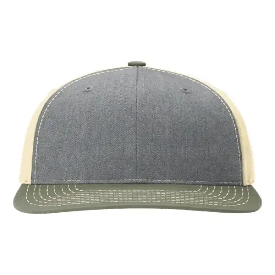 Richardson&reg; Twill Back Trucker Cap HGrey/ B L {1}