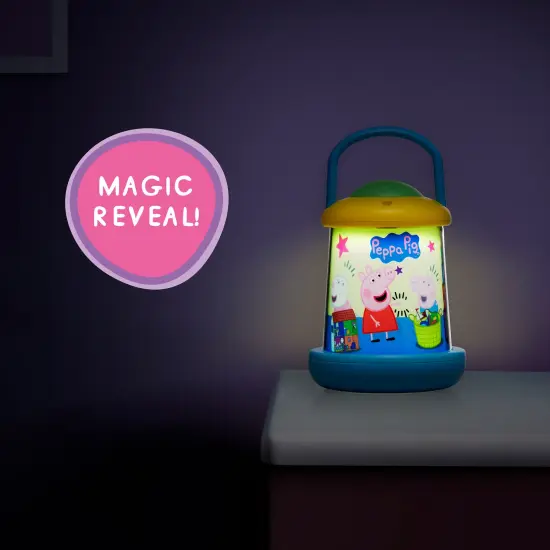 Wow Stuff! Light Revealers Lantern - Peppa Pig - 6.3" Night Light, Magic 360 Image Scene & Character Reveal, Auto-Off, Illuminating Kids Room Decor {6}