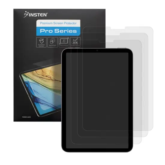 Insten - 3 Pack paper surface screen protector Compatible with iPad Mini 6th Gen 8.3" 2021, Scratch Resistant, Fingerprint Resistant for Writing, Drawing Clear {7}