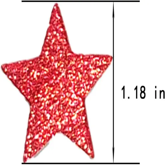 Red Glitter Star Confetti,Red Confetti For Table Decor,1.18 in,200PCS {3}