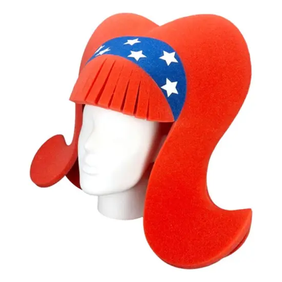 Patriotic Headband Wig Bold & Fun Party Accessory {3}