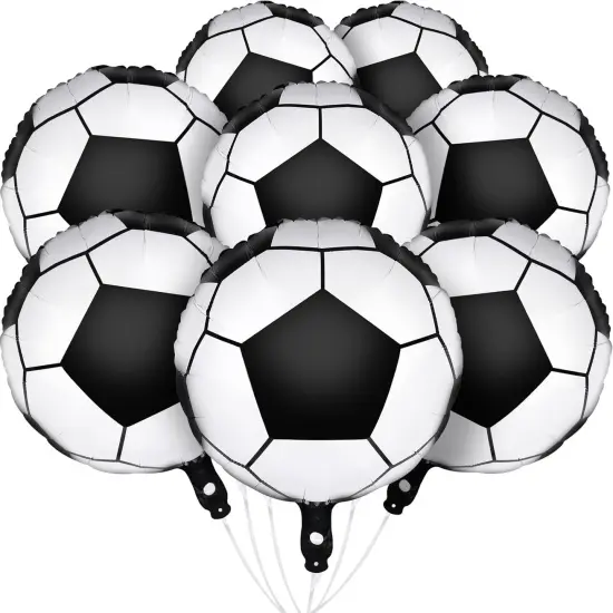 8 pcs 18 inch Soccer Balloons for Party Soccer Birthday Decorations World Cup Foil Mylar Balloons {1}