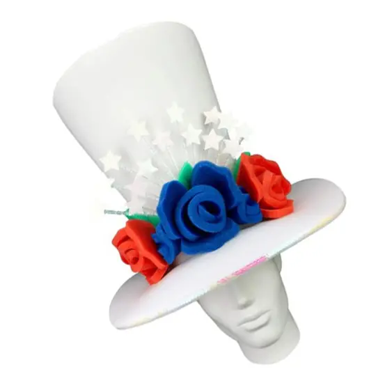 USA Bride Hat Elegant & Patriotic Wedding Accessory {2}