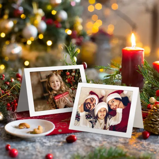 36 Pack Photo Frame Cards 5x7 inch - Photo Insert Cards with Envelopes for Wedding, Thank You, Anniversary, Birthday Pictures White {3}