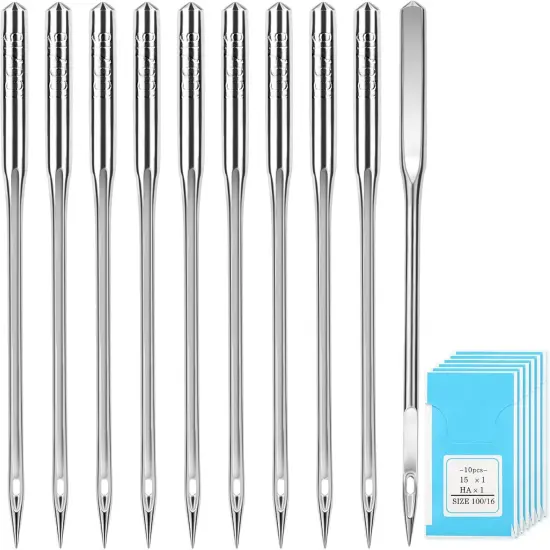 60 PCS Sewing Machine Needles, 100/16 Universal Sewing Machine Needles, Suitable for Singer, Brother, Janome Sewing Machines, Sizes 65/9, 75/11, 80/12, 90/14, 100/16, 110/18 {2}