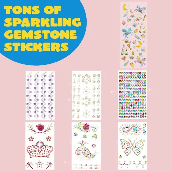 Decorate Your Own Baseball Cap with 7 Sheets Gems Stickers, Art & Crafts Kit {4}