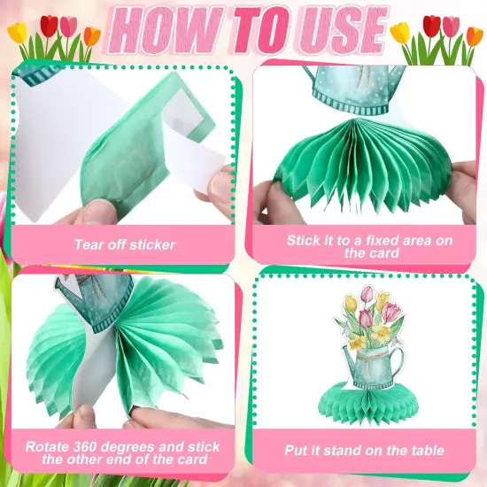 12 Pcs Spring Party Decorations Hello Spring Theme Party Tabletop Decor {5}