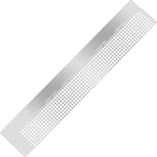 Diamond Drawing Ruler Mesh Grid Diamond Drawing Tool Stainless Steel Ruler with 520 Blank Grids for Round Full Drill & Partial Drill DIY Art Crafts {1}