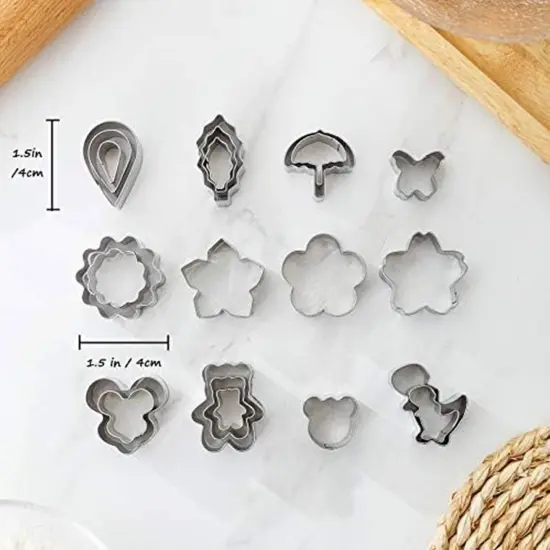 Mini Tiny Stainless Steel Cookie Cutters 30 Pieces {5}