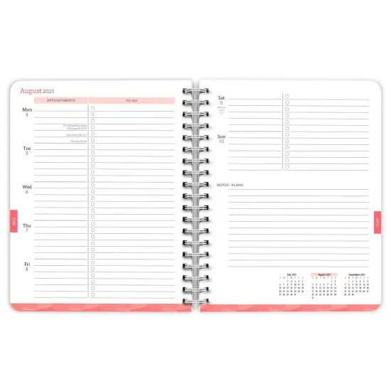Starburst | 2026 6 x 7.75 Inch 18 Months Weekly Desk Planner | Foil Stamped Cover | July 2025 - December 2026 {3}