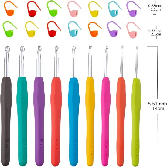 Vodiye 23 PCS Crochet Hooks {3}