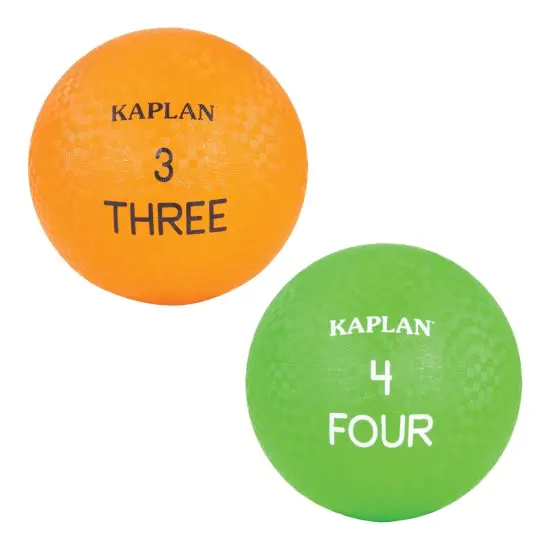 Kaplan Early Learning Company Colored Playground Balls - Set of 6 {4}