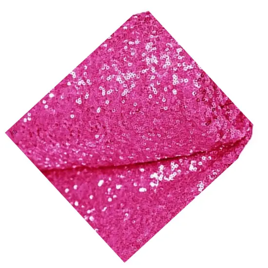 Fuchsia Sequin Fabric Tablecloths Runners Drapes and More {3}
