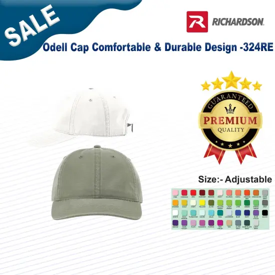 Richardson&reg; Odell Cap Comfortable & Durable Design White {3}