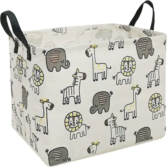 Summer basket Baby Gift Storage Basket Collapsible Nursery hamper Organizer Bin Waterproof Toy Box for Organizing {1}