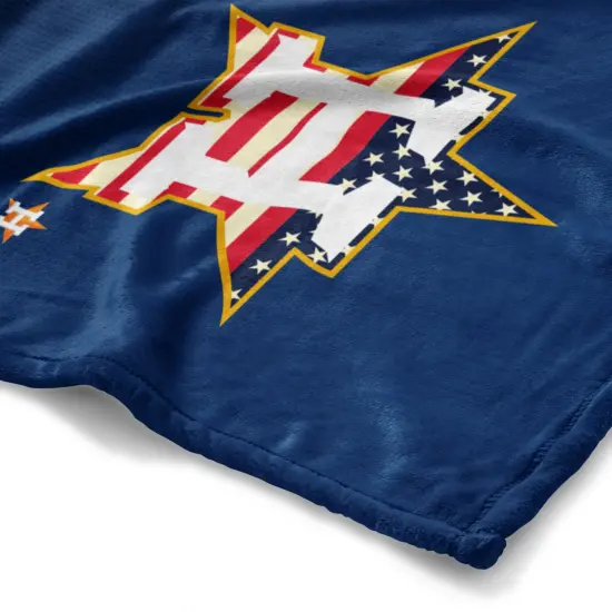 MLB Celebrate Series Silk Touch Sherpa Throw Blanket 50&times;60 Inches Houston astros {2}