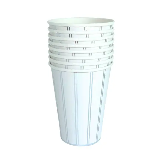 SILVER SIGNATURE STRIPE CUPS {2}