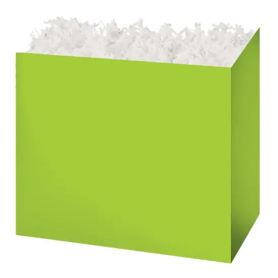 Pack/6: Lime Green Basket Box - 6-3/4 x 4 x 5" {1}
