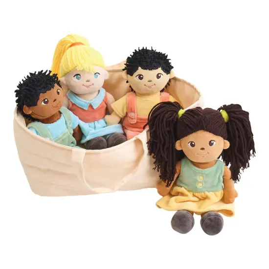 Kaplan Early Learning Company Multicultural Soft Dolls - Set of 4 {3}