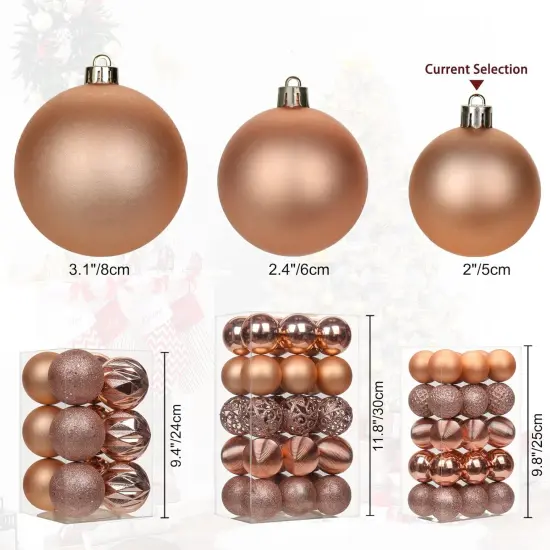 30PCS 2" Christmas Ball Ornaments {4}