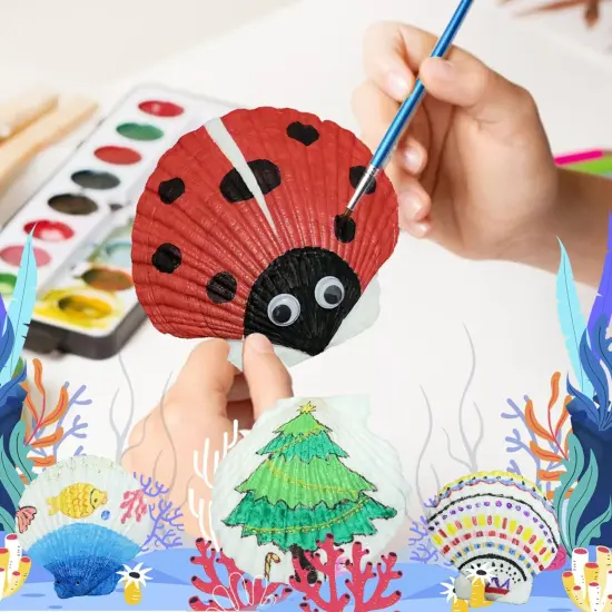 Summer Sea Shell Painting Kit for Kids DIY Painting Present for Girls Boys Easter Art and Craft Kits {2}