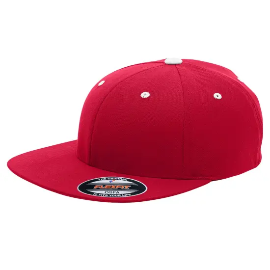 Team 365&reg; Flexfit Adult Pro-Formance&reg; Contrast Eyelets Cap SPORT RED/ WHITE {1}