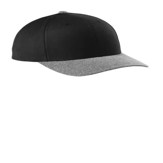 Sport-Tek&reg; Curve Bill Snapback Cap Black {4}