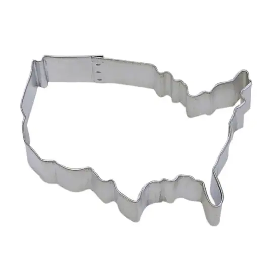4&rdquo; USA America Map Metal Cookie Cutter {1}