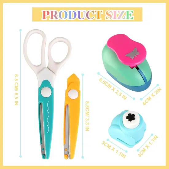 Creative Kids DIY Puncher Craft Set, Hole Punch Shapes, Craft Hole Punch for Kids, Multiple Style Paper Shape Cutters for Crafts {2}