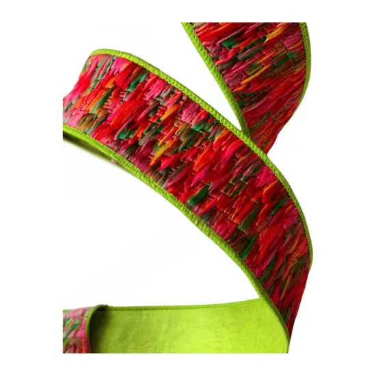 2" Groovy Loom Ribbon: Apple Green (5 Yards) {2}