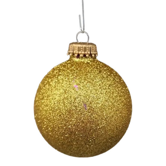 Christmas By Krebs 2 5/8 Glass Balls - Gold Caps - Red/Green/Gold 12 Pack {4}