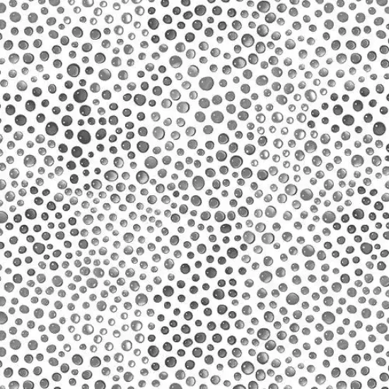 Gray Rainbow Droplets Cotton Wideback Fabric per yard {1}