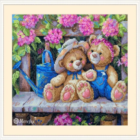Garden Friends K-265 Counted Cross-Stitch Kit {1}
