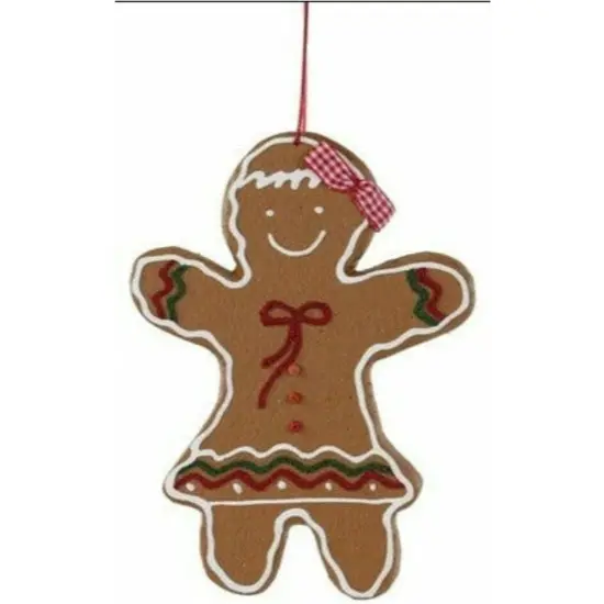 8" Gingerbread Ornament {1}
