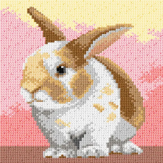 Needlepoint canvas for halfstitch without yarn Bunny 3559F {1}