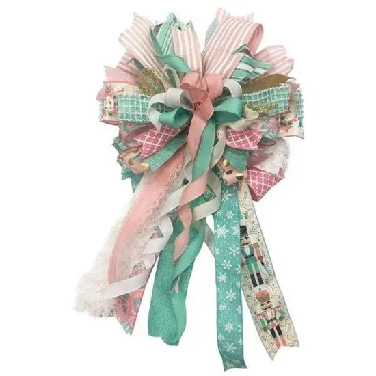 1.5" Canvas On Satin Glitter Ribbon: Light Pink (10 Yards) {3}