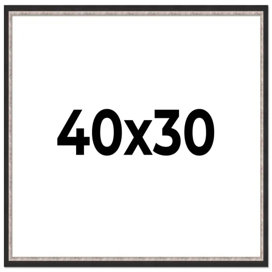 Simple Silver Picture Frame - UV Acrylic, Backing Board, Hanging Hardware Included {1}