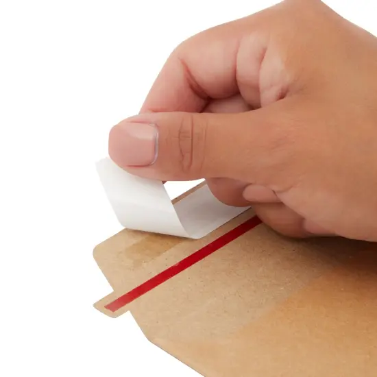 100-Pack Stay Flat Rigid Mailers 9x11.5 with Self Adhesive Seal, 450 gsm Sturdy Bulk Brown Cardboard Envelopes for Shipping Photos, Magazines, Comic Books, Art Prints, Documents, Collectibles {5}