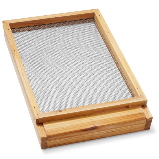 Honey Keeper Beehive Screened Bottom Board Dipped in 100% Beeswax for Langstroth Beekeeping {2}