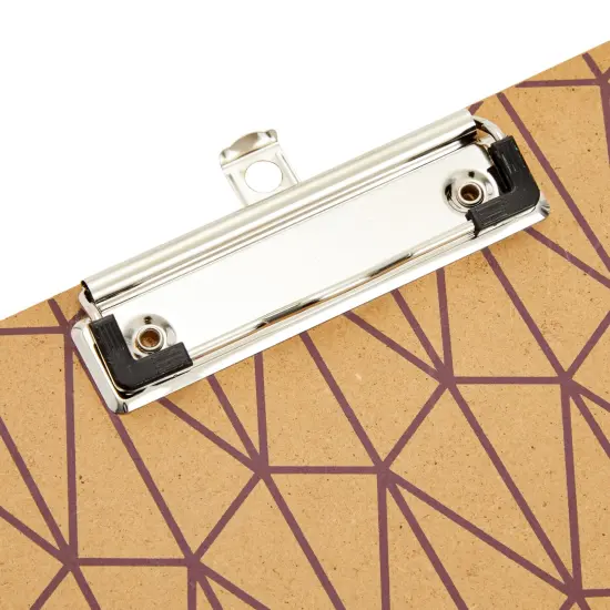 8 Pack Cute Clipboards Bulk Supply with Low Profile Clip - Wooden Clip Boards for Office, School, Classroom, Fits Letter Size 8.5x11 and A4 Paper (8.8 x 12.4 in) Brown {7}