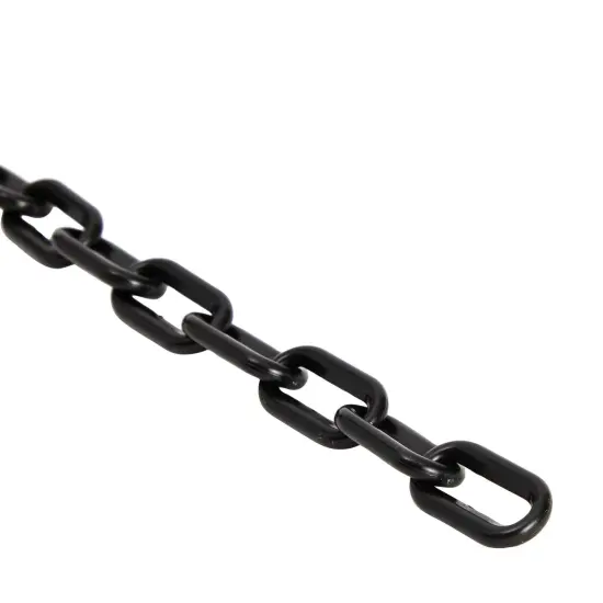 100-Feet Plastic Chain Links - Privacy Safety Barrier for Fence, Gate, Privacy (1.5-Inch, Black) {7}