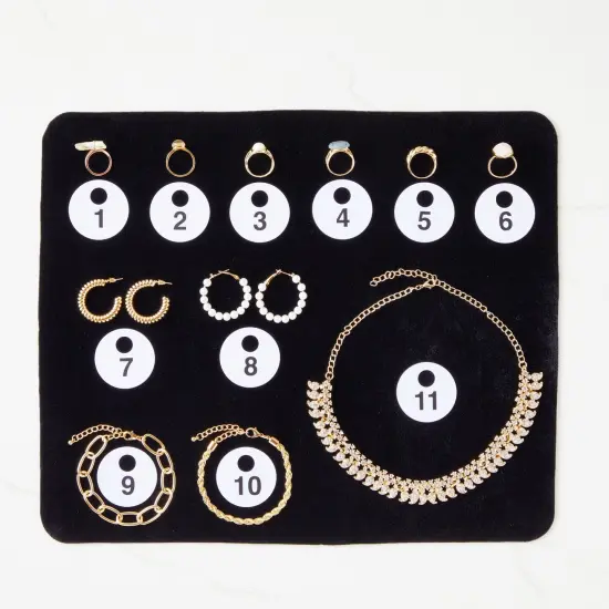 2 Sets of Round Numbered Tags 1-300, Double-Sided Plastic Coat Check Tickets (1.7 In, 600 Pieces Total) {3}